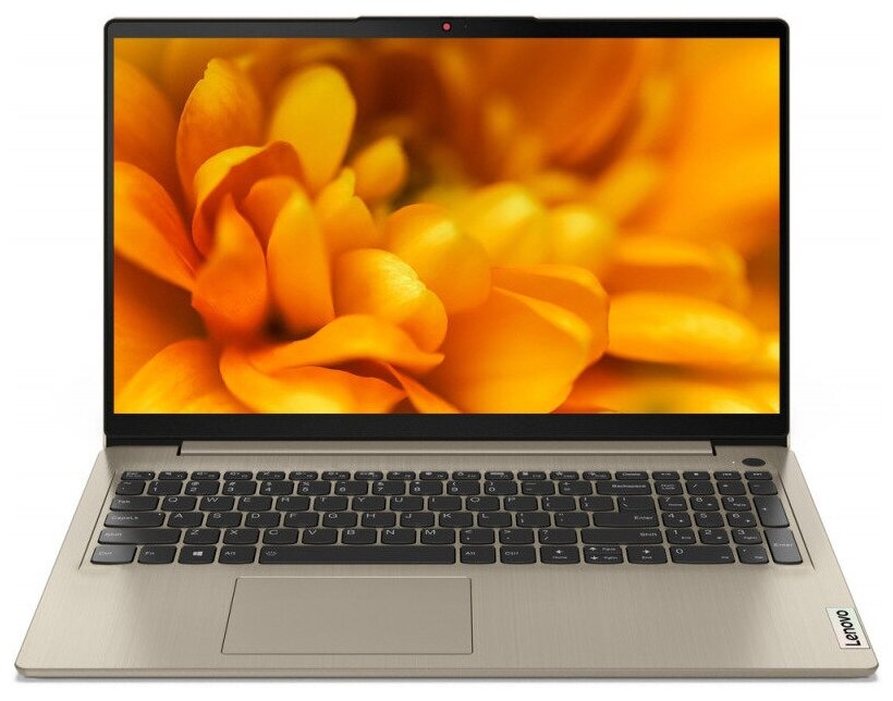 156 Ноутбук Lenovo Ideapad IP3 15ITL6 1920x1080Intel Core i5 1135G7 RAM 12 ГБ SSD 512 ГБ Intel UHD Graphics 82H801F8RM золотистый
