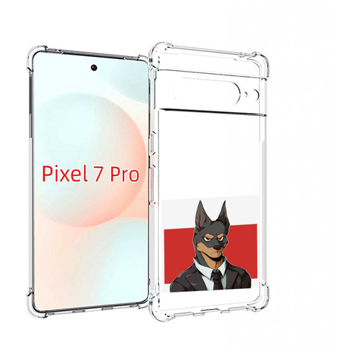 Чехол MyPads офисный работник собака для Google Pixel 7 Pro задняя-панель-накладка-бампер чехол mypads музыкальная собака для google pixel 7 pro задняя панель накладка бампер