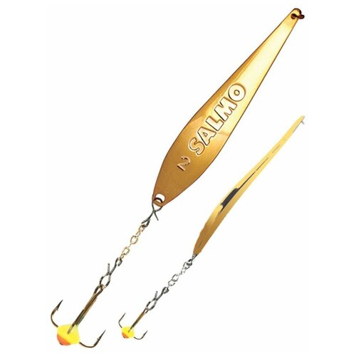 фото Блесна вертикальная зимняя lucky john s-2-z с цепочкой и тройником, 4,0 г/g