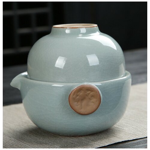 Набор для чайной церемонии: Гайвань для чая с пиалой. Заварочная кружка, чайная церемония керамика, 150 мл, ЧайЧай