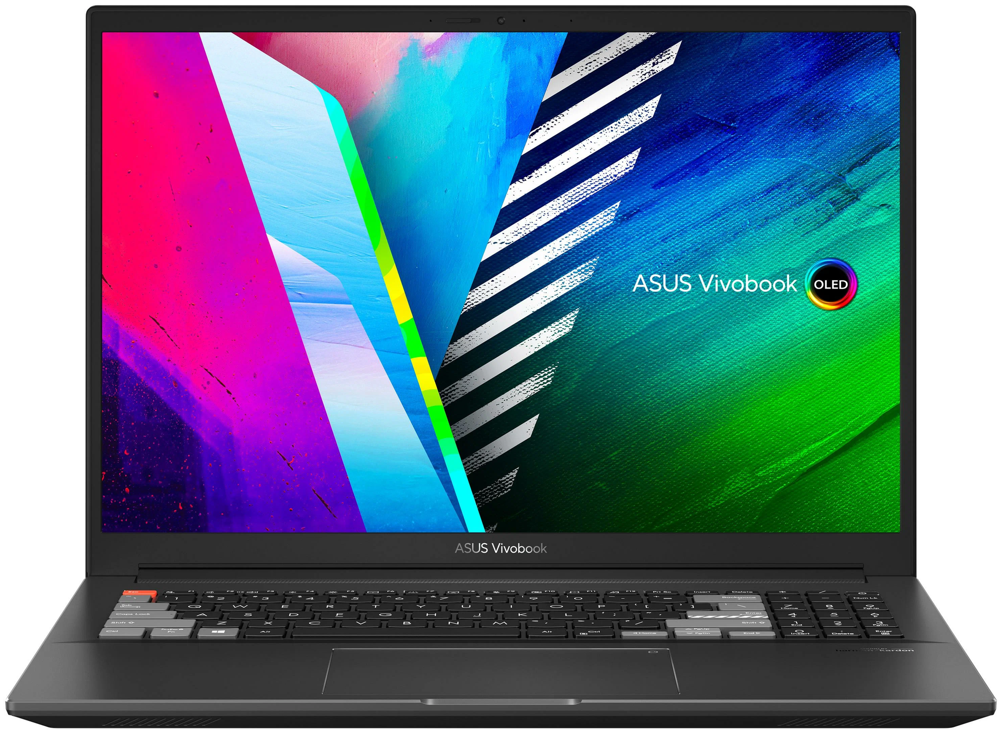16" Ноутбук ASUS Vivobook Pro 16 OLED M7600QE-L2062 3840x2400, AMD Ryzen 9 5900HX, RAM 16 ГБ, SSD 512 ГБ, NVIDIA GeForce RTX 3050 Ti, без ОС, 90NB0V71-M01810, black