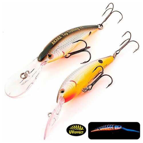 воблер akara top trolling 90 17г att90 a8 Воблер Akara Top Trolling 75 12г ATT75-A19