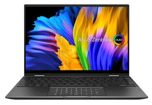 Ноутбук ASUS Zenbook 14 Flip OLED UN5401QA-KN154W 2880x1800, AMD Ryzen 7 5800H 3.2 ГГц, RAM 16 ГБ, SSD 512 ГБ, AMD Radeon Graphics, Windows 11, 90NB0V31-M00790, jade black