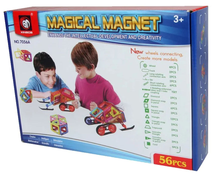 Конструктор магнитный Magical Magnet 7056А - 7056