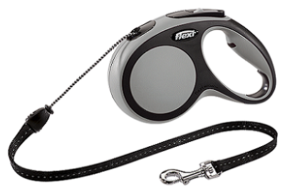 FLEXI NEW COMFORT CORD тросовый поводок рулетка для животных 5 м размер M черный (1 шт) - фотография № 8