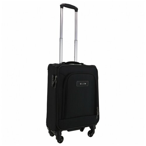 фото Чемодан рион+ (rion+) r454, ткань, 55 см, 38 литра, 4 колеса, s (до 55 см), ручная кладь, супер-легкий, 2,4кг, бордовый