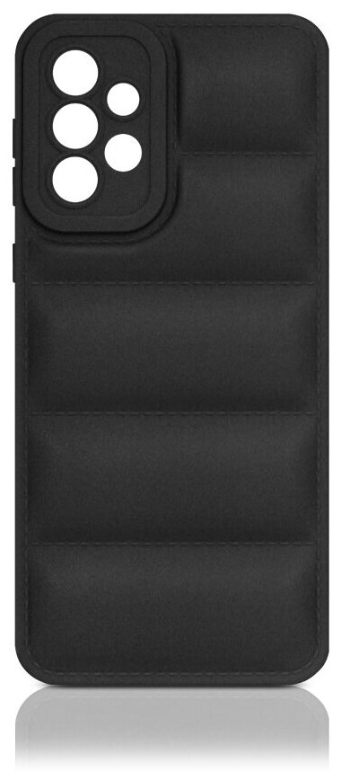 Силиконовый чехол (дутый) DF для Samsung Galaxy A33 (5G), sJacket-03, черный