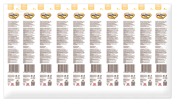 Лакомство Мнямс лакомые палочки 13,5 см для кошек с цыпленком и печенью 10х5 г - фотография № 4