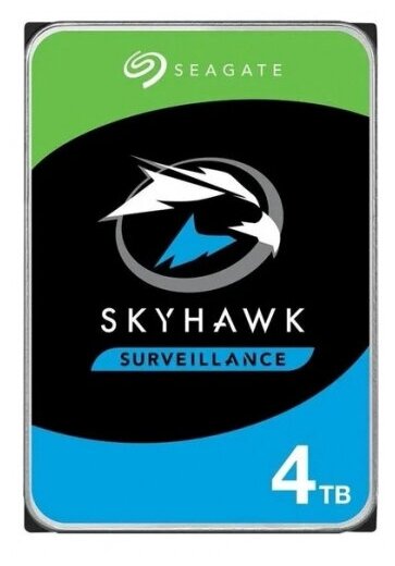 Жесткий диск 3.5" Seagate SkyHawk 4 ТБ, SATA III, 256Mb, 5400 rpm (ST4000VX016)