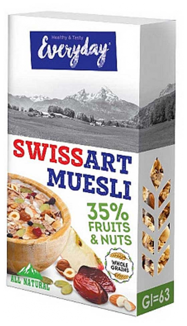 Мюсли Everyday Swiss Art "с фруктами, орехами и семечками" 300 гр. - фотография № 6