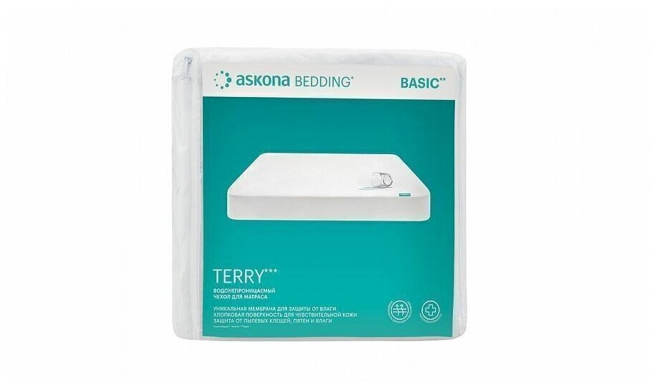 Чехол на матрас Askona (Аскона) Protect-a-Bed Terry 140х200х35,6 - фотография № 2