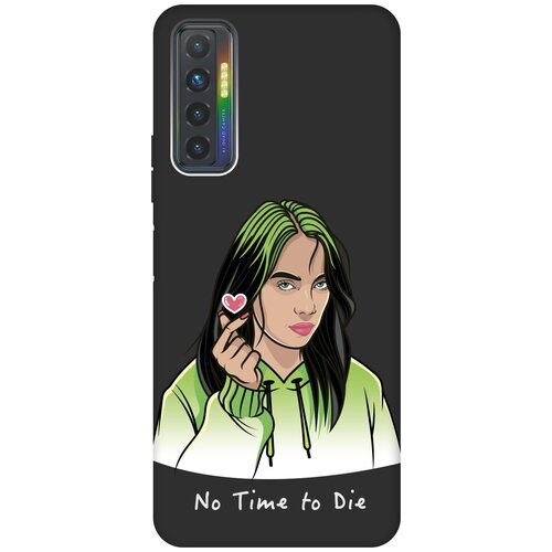 Матовый чехол No Time To Die для Tecno Camon 17P / Техно Камон 17Р с 3D эффектом черный силиконовый чехол с принтом instaholic для tecno camon 17p техно камон 17р