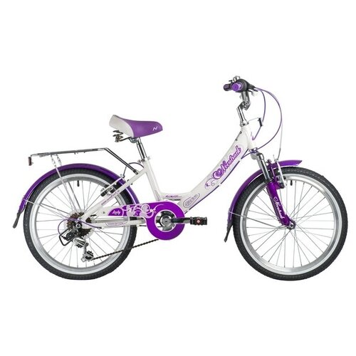 Велосипед NOVATRACK 20 GIRLISH line белый алюм 6 скоростей Shimano 1953000₽