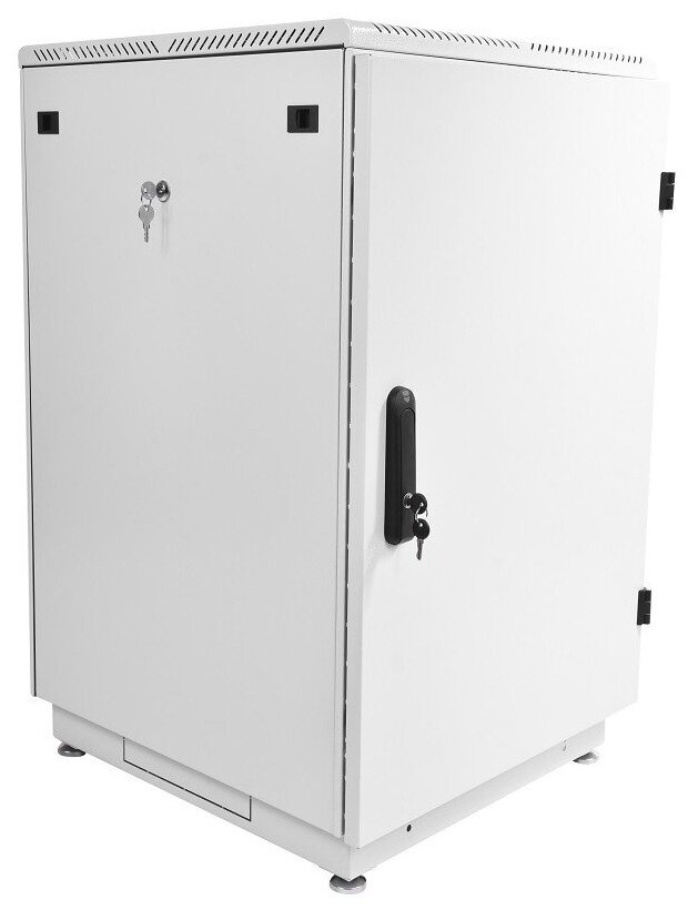 Шкаф коммутационный ЦМО (ШТК-М-22.6.6-3ААА) напольный 22U 600x600мм пер. дв. металл металл 2 бок. пан.
