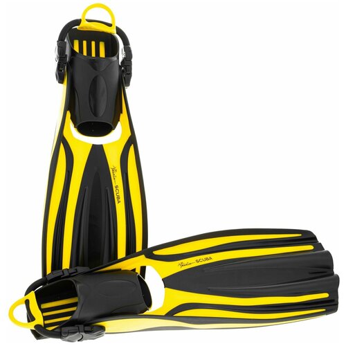 фото Ласты marlin scuba yellow (elastic bungee strap) 44,5-49