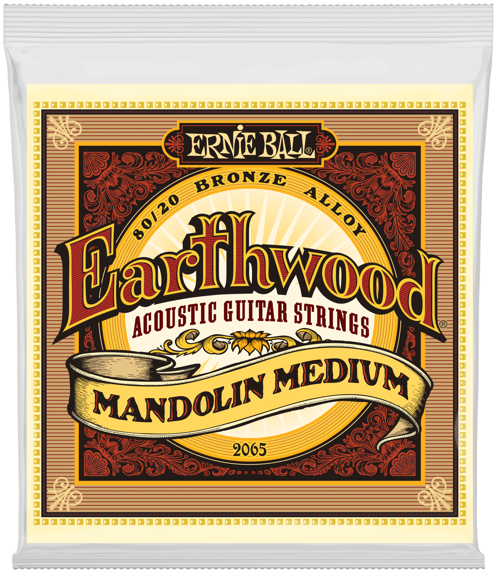 Ernie Ball 2065 Earthwood 80/20 Bronze Medium Light струны для мандолины (10-14-24w-36)