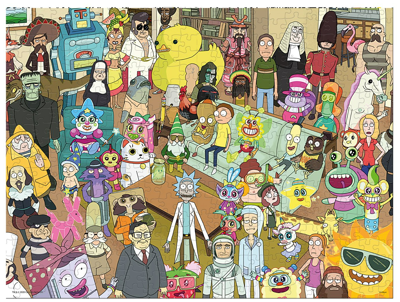 Пазл-1000 Rick & Morty / Рик и Морти (WM00396-ML1-6) Winning Moves - фото №2