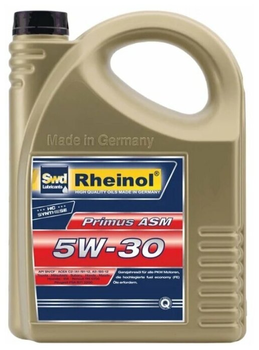 Моторное масло SWDRheinol Primus ASM 5W-30 5л 31189,580