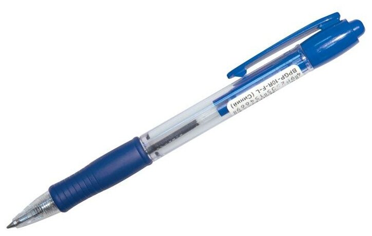 Ручка шариковая масляная автомат. с грипом PILOT Super Grip, синяя, 0,7мм, линия 0,32мм, BPGP-10R