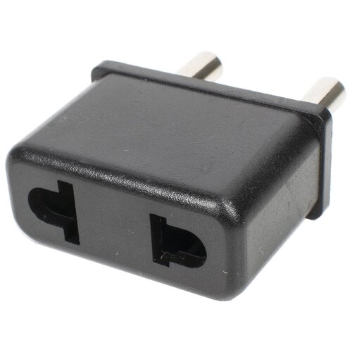 Адаптер переходник сетевой на евровилку, евро розетку GSMIN Travel Adapter HHT601 переходник для американской, китайской вилки US/CN (Черный)