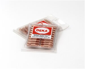 Контактные наконечники DEKA М6х28 медь 0,8 мм (20 шт)