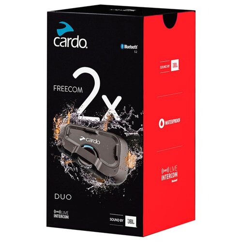 CARDO FREECOM 2X DUO Мотогарнитура на шлем Bluetooth 5.2 (v.2022)