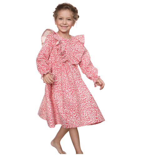Платье для девочки фланелевое нарядное 134-140