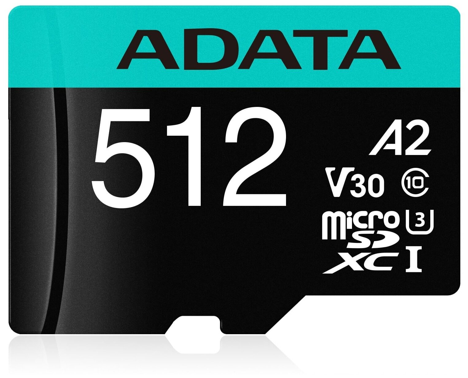 Карта памяти 512Gb MicroSD ADATA + SD адаптер (AUSDX512GUI3V30SA2-RA1)