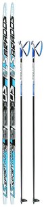 Комплект лыжный бренд ЦСТ, длина лыж 170 см, длина палок 130 (+/-5 см), крепление NNN, цвет микс