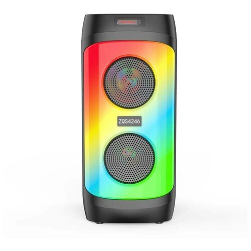 Портативная колонка ZQS-4246 BluetoothUSBMicroSDFM черная 288800₽