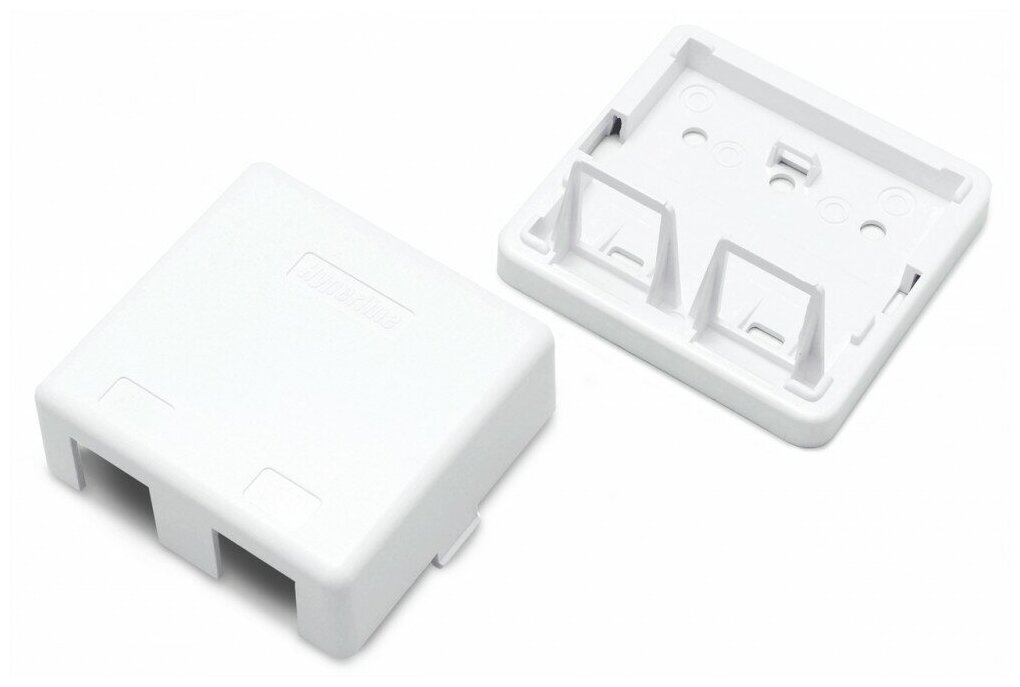 фото Корпус настенной розетки Hyperline SBB3-2-WH