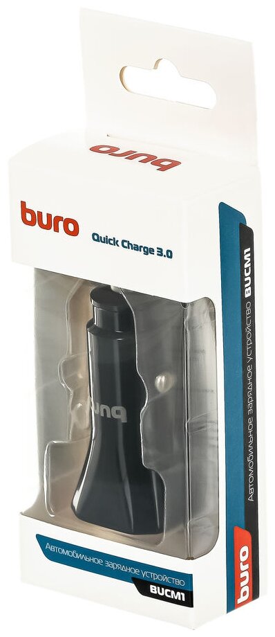 Автомобильное зар./устр. Buro BUCM1 черный (bucm18p200bk) - фото №5