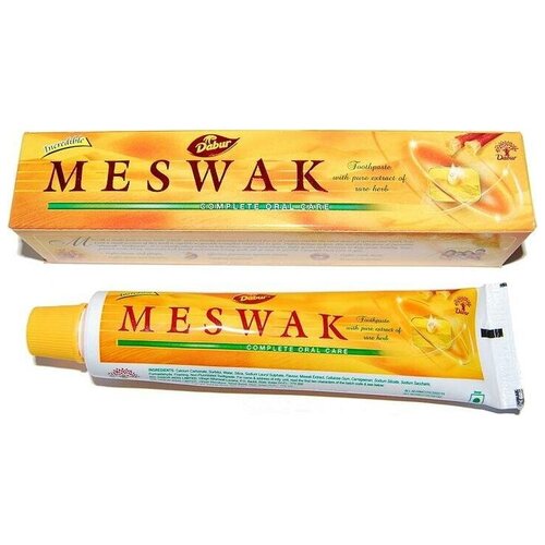 Аюрведическая зубная паста Месвак Meswak набор 2шт по 100г Индия зубная паста аюрведическая meswak 3 шт