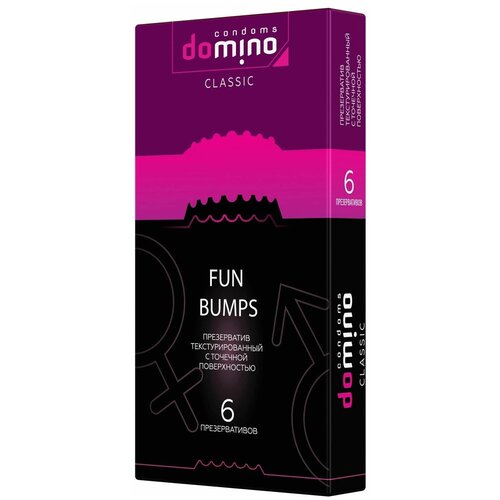 Текстурированные презервативы DOMINO Classic Fun Bumps - 6 шт. 61863 цвет не указан Domino