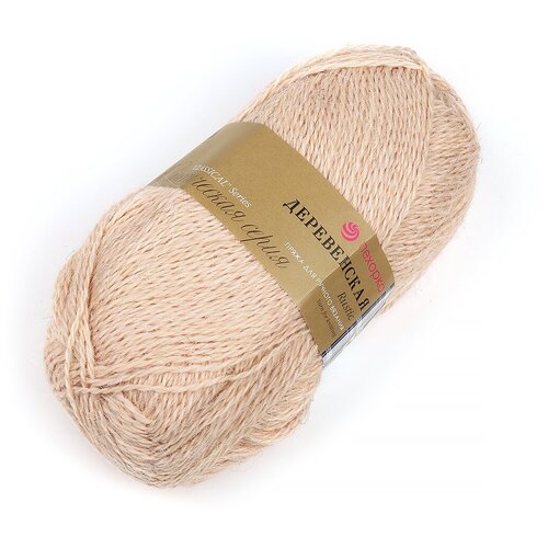 Пряжа для вязания ПЕХ Деревенская (100% полугрубая шерсть) 10х100г/250м цв.442 натуральный