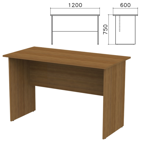 Стол письменный Канц, 1200х600х750 мм, цвет орех пирамидальный, СК22.9