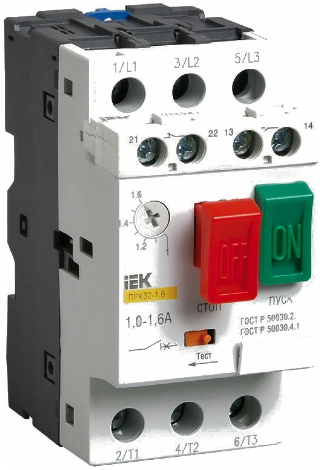 Пускатель ПРК32-10 In10А Ir6-10А Ue 660В IEK DMS11-010 - фотография № 1