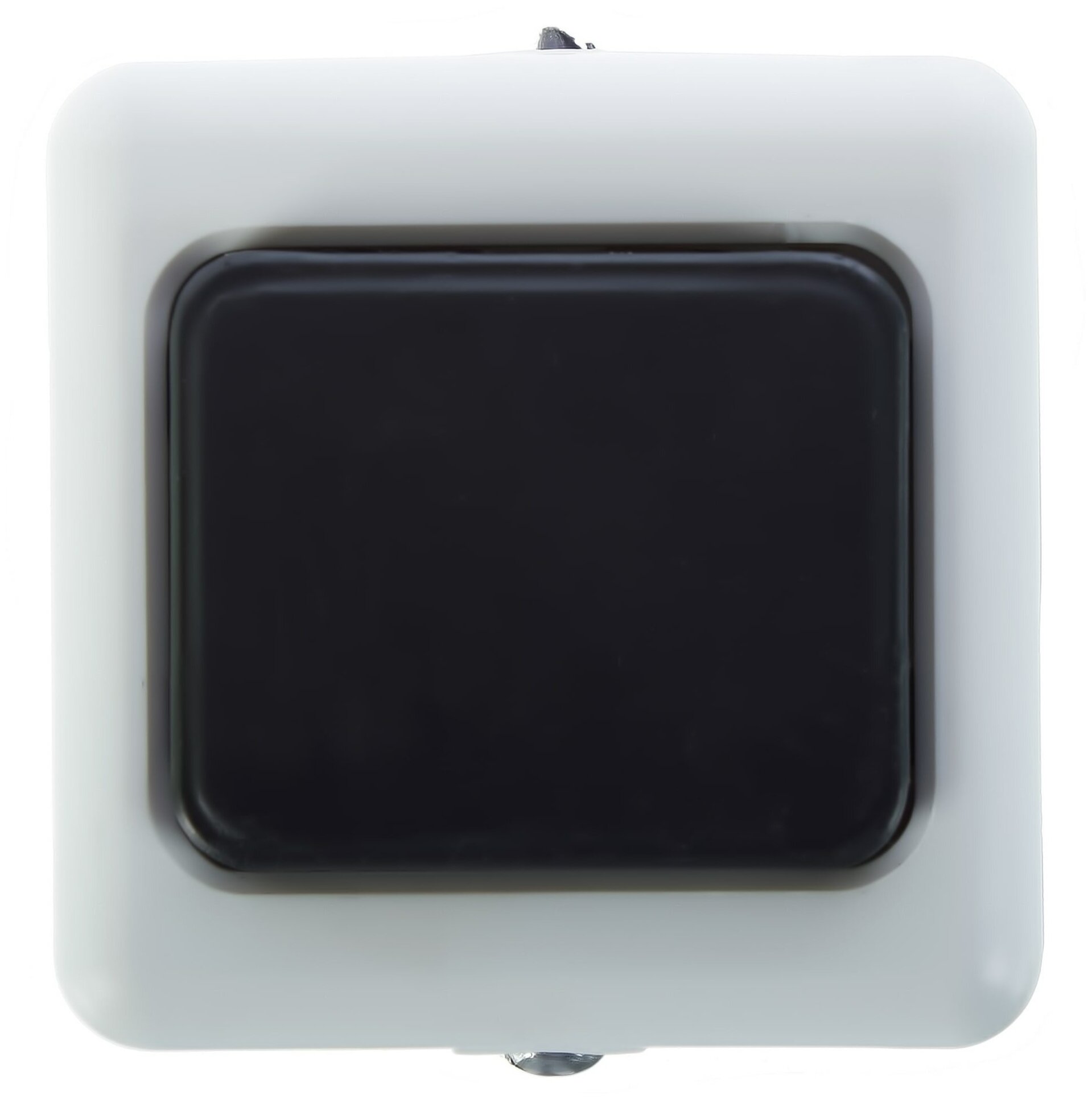Кнопка для проводного звонка, 220 В, цвет белый/чёрный