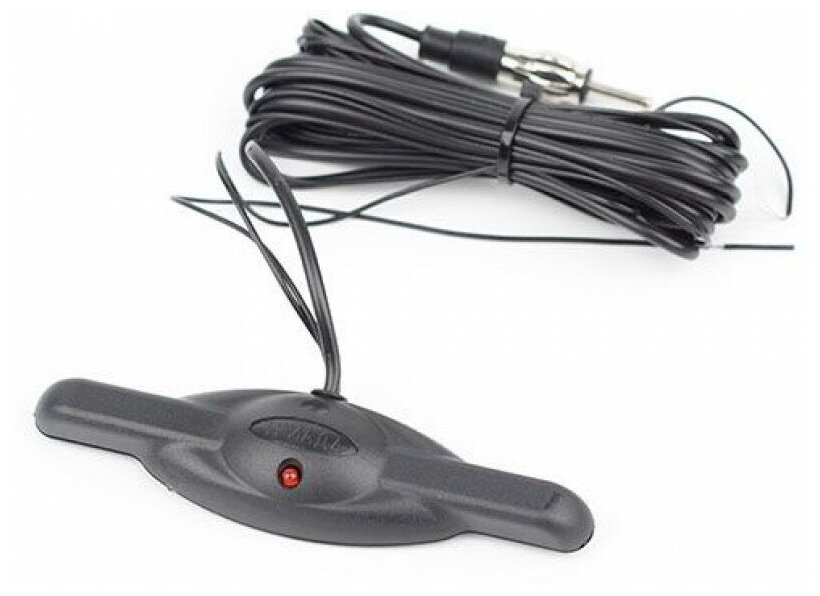 Антенна автомобильная ACV 003 Mini активная радио каб.2.5м черный 26307