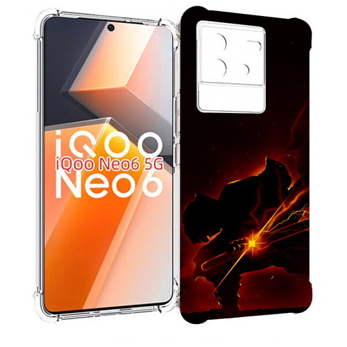 Чехол MyPads demon-slayer-зеницу для Vivo iQoo Neo 6 5G задняя-панель-накладка-бампер