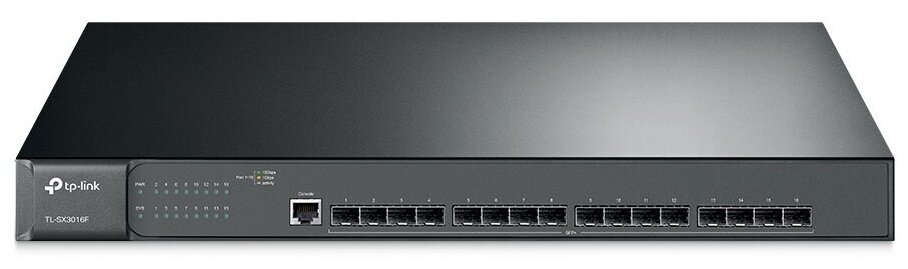 Коммутатор TP-LINK TL-SX3016F JetStream управляемый коммутатор уровня 2+ на 16 портов SFP+ 10GE (006433)