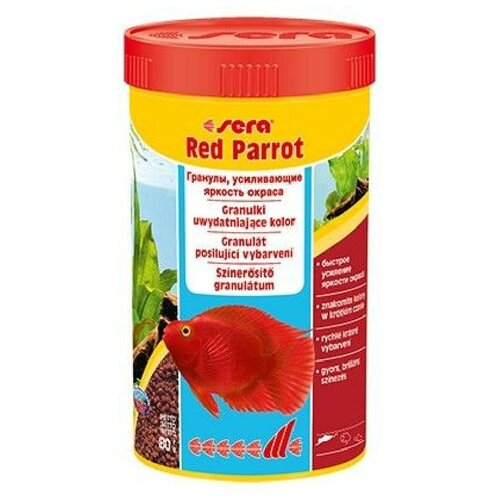 Sera корм для красных попугаев 80 гр (2 шт) sera корм для красных попугаев red parrot 1000 мл 330 г