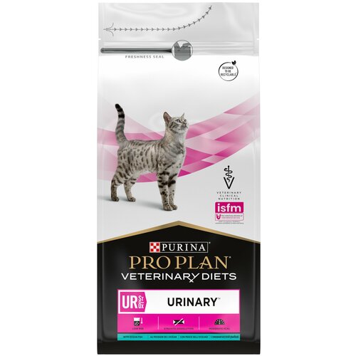 Сухой корм для кошек Purina Pro Plan Veterinary Diets UR St/Ox Urinary, при болезни нижних отделов мочевыводящих путей, с рыбой, 3 шт. х 1.5 кг