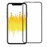 Защитное стекло для iPhone 11 / XR, полноэкранное, полноклеевое, Черный - изображение