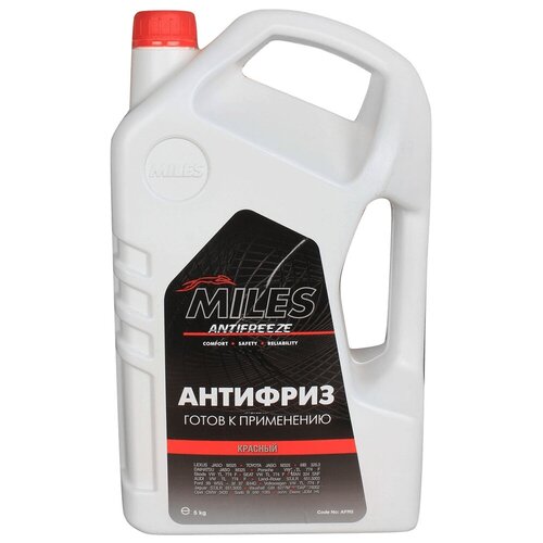 Антифриз MILES AFR5 G12/G12+ красный 5 кг готовый