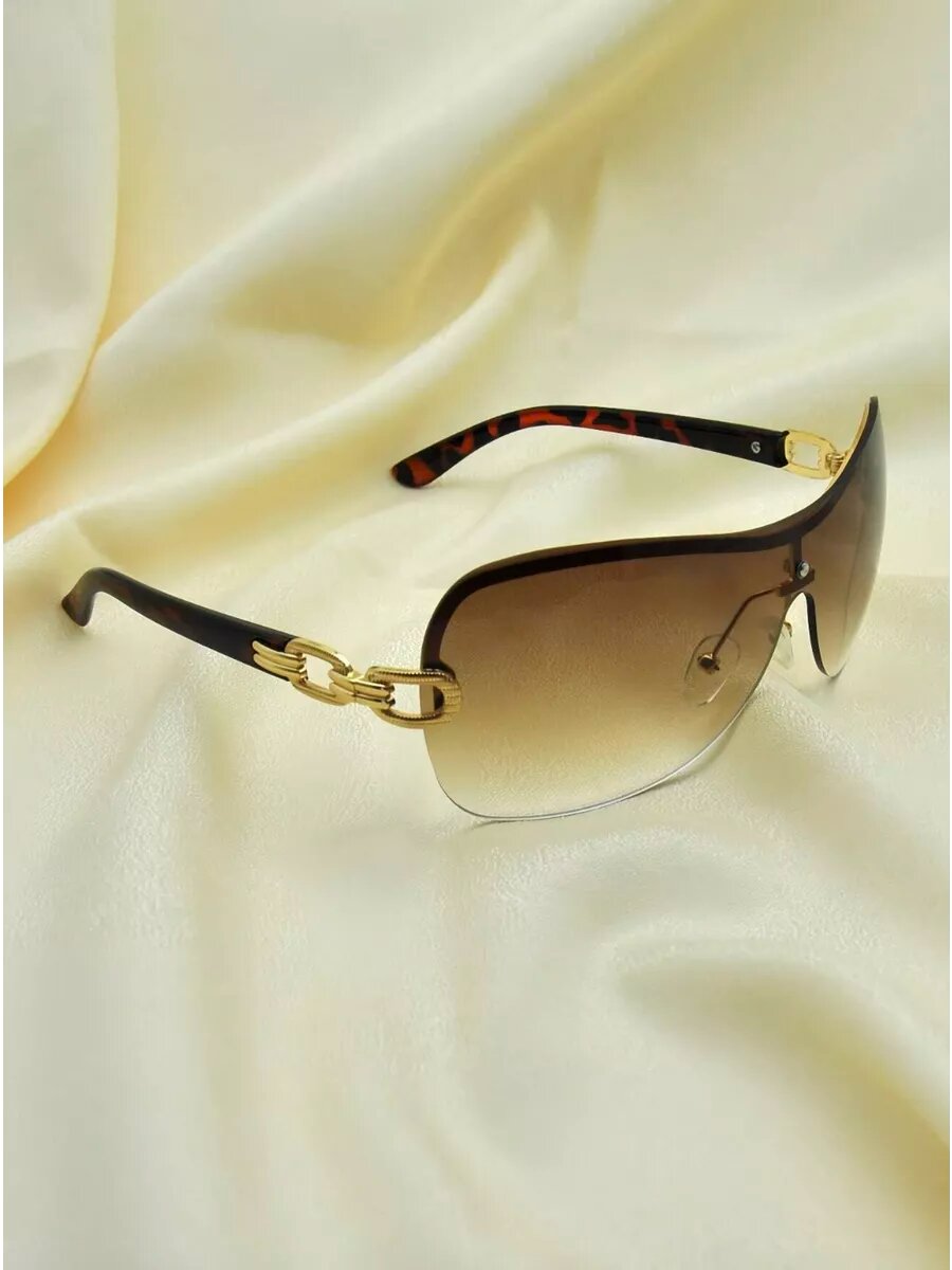 Солнцезащитные очки , зеленый, коричневый, бежевый — фото 1