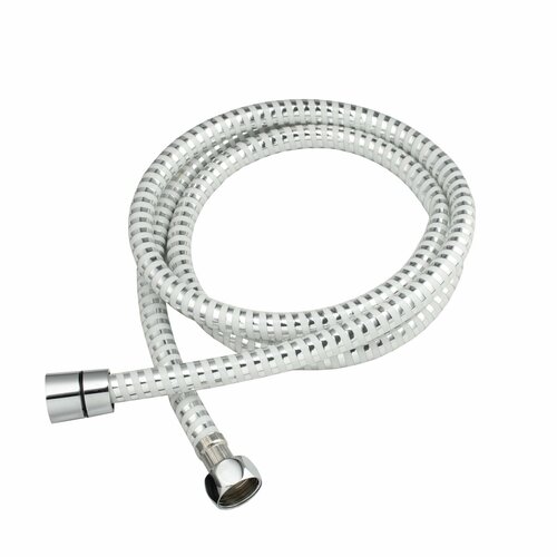 Шланг для душа 150 см с белой вставкой силиконовый