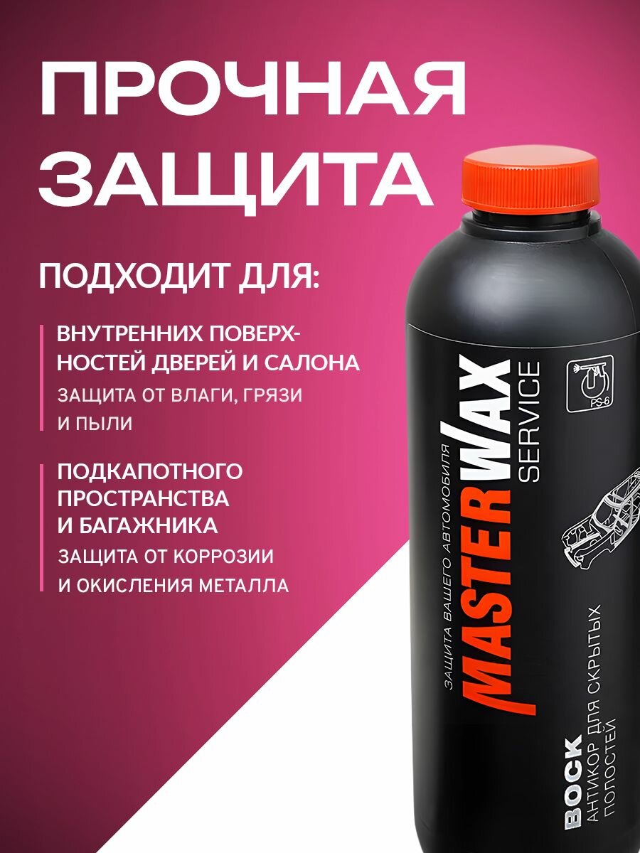 Антикор для скрытых полостей MW Service 109 воск пластик 1,0 л/0,9 кг — фото 1