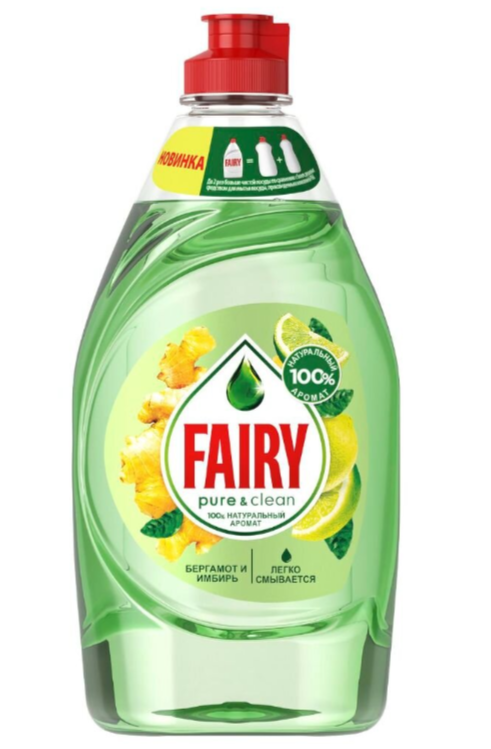 Fairy Средство для мытья посуды, Бергамот и Имбирь, 450 мл