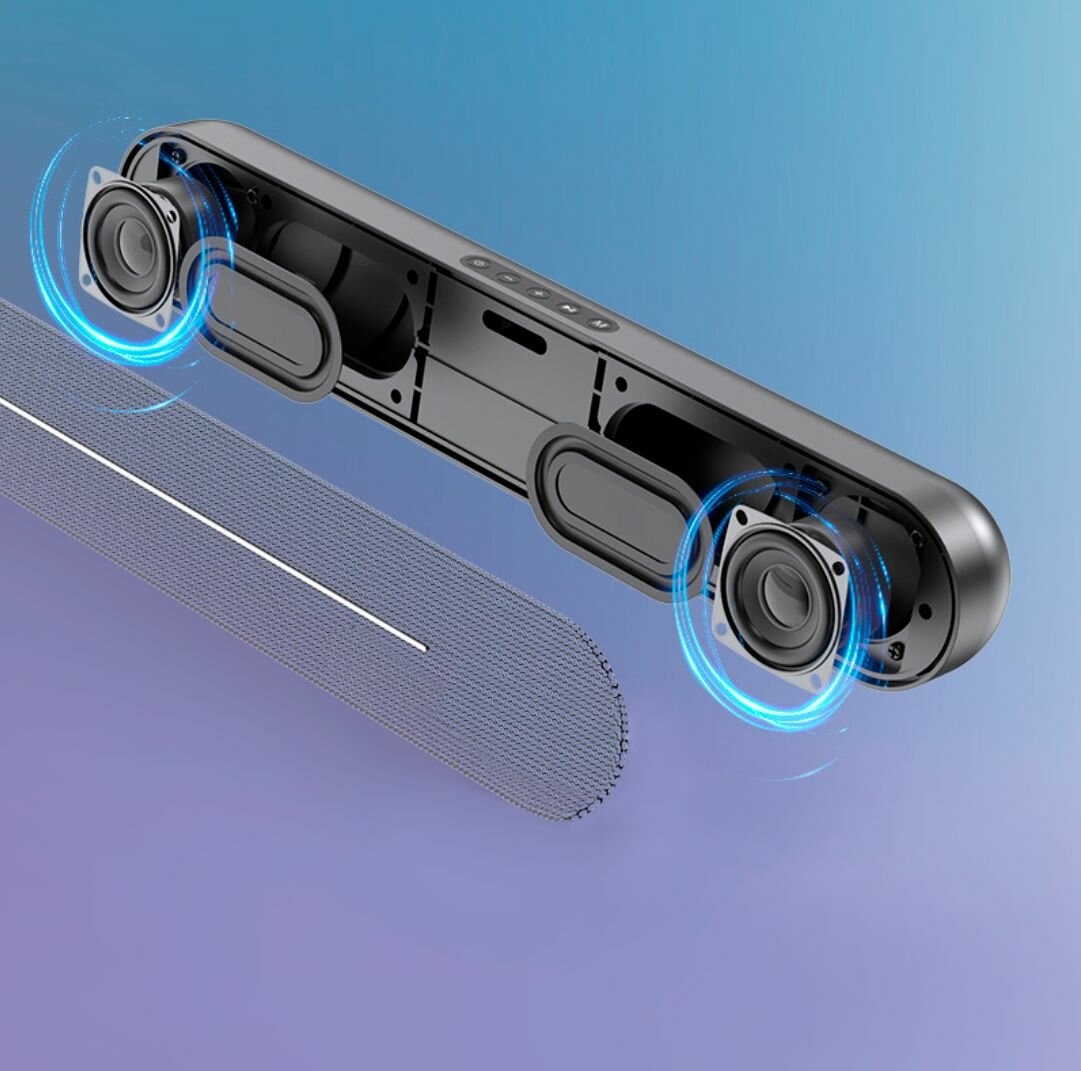 Обзор: Колонка портативная - Саундбар для телевизора и для компьютера с Bluetooth. Черная